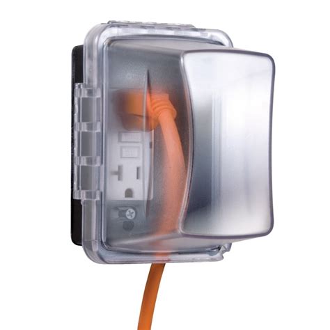 taymac 1 gang rectangle plastic weatherproof electrical box cover|taymac electrical box cover.